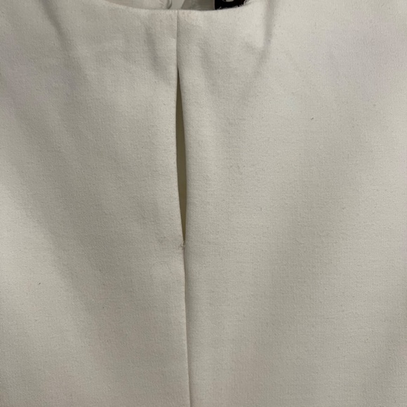 Adrienne Vittadini white dress with embellished shoulders - Picture 3 of 12